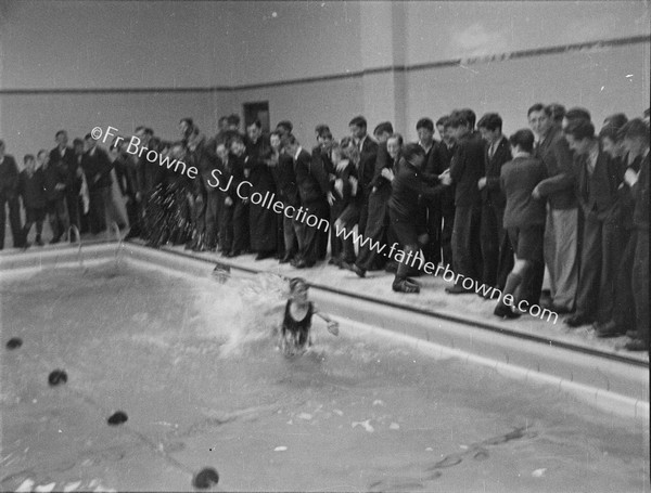 NEW SWIMMING BATH IN COLLEGE ON OPENING DAY